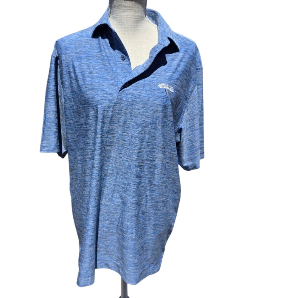 FootJoy Torrey Pines Golf Polo Shirt Moisture Wicking Athletic Fit Blue Men XL